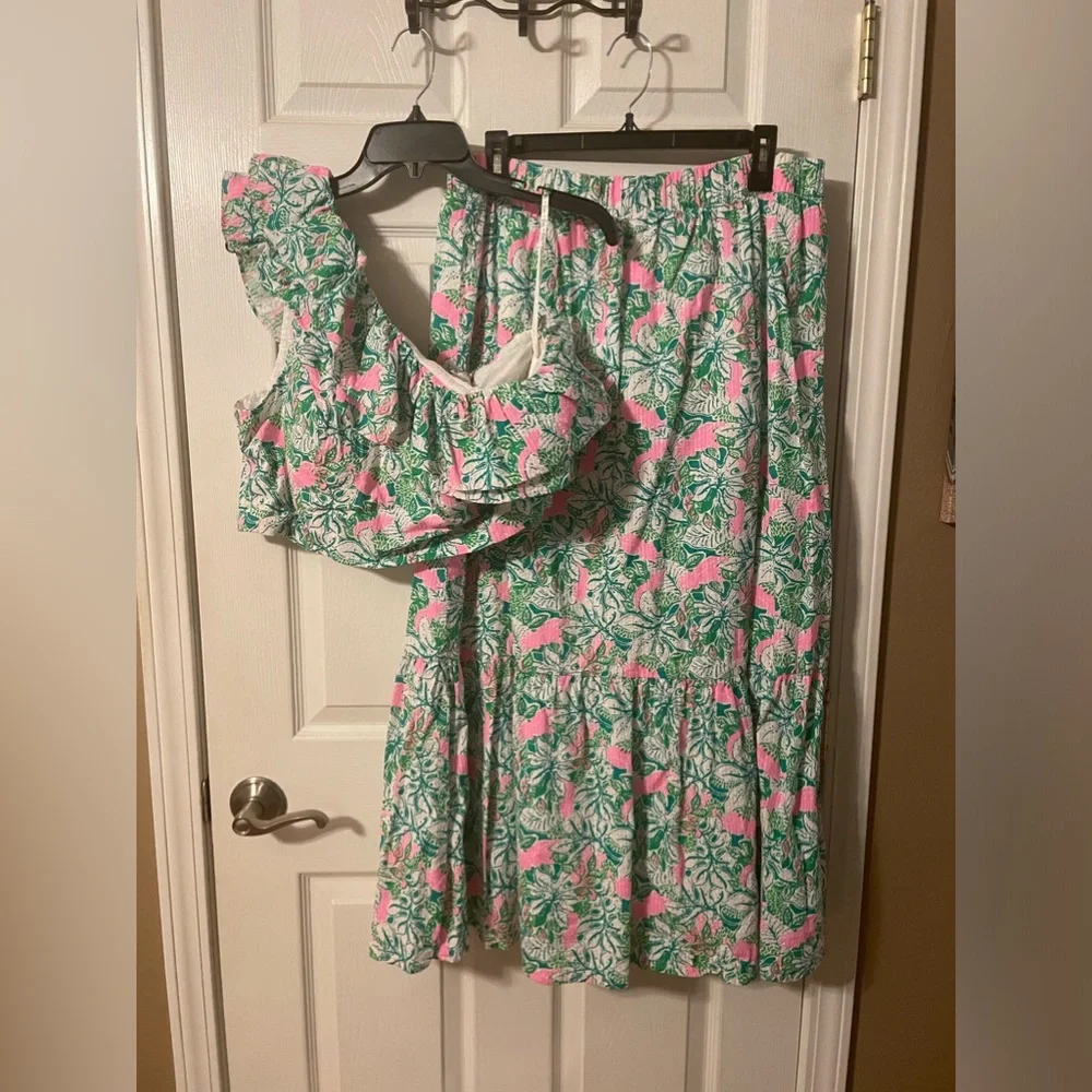 Lilly Pulitzer Kasida ruffle set 🌺 - Picture 2 of 9